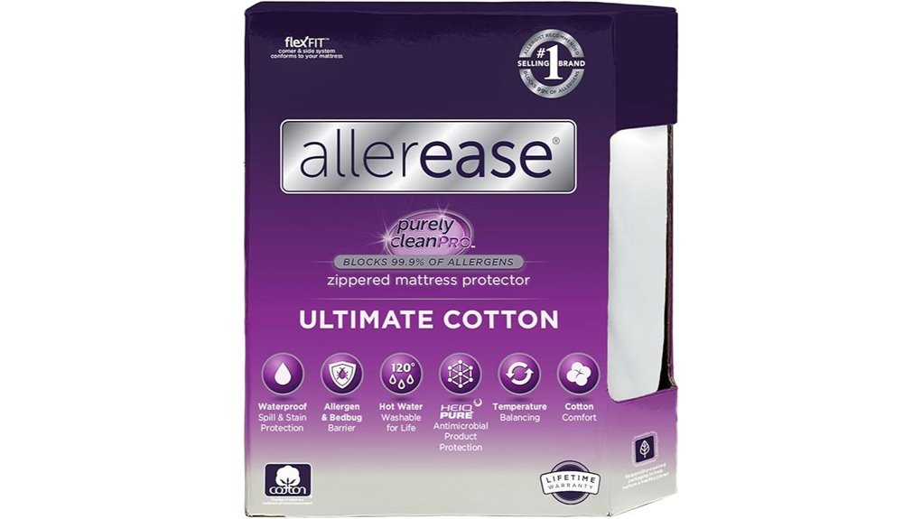 allerease full zippered mattress protector